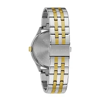 Caravelle Designed By Bulova Mens Two Tone Stainless Steel Bracelet Watch 45b148