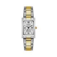 Caravelle Designed By Bulova Womens Two Tone Stainless Steel Bracelet Watch 45l167
