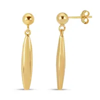 18k Gold Over Silver Drop Earrings