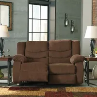 Signature Design by Ashley® Henderson Pad-Arm Reclining Loveseat