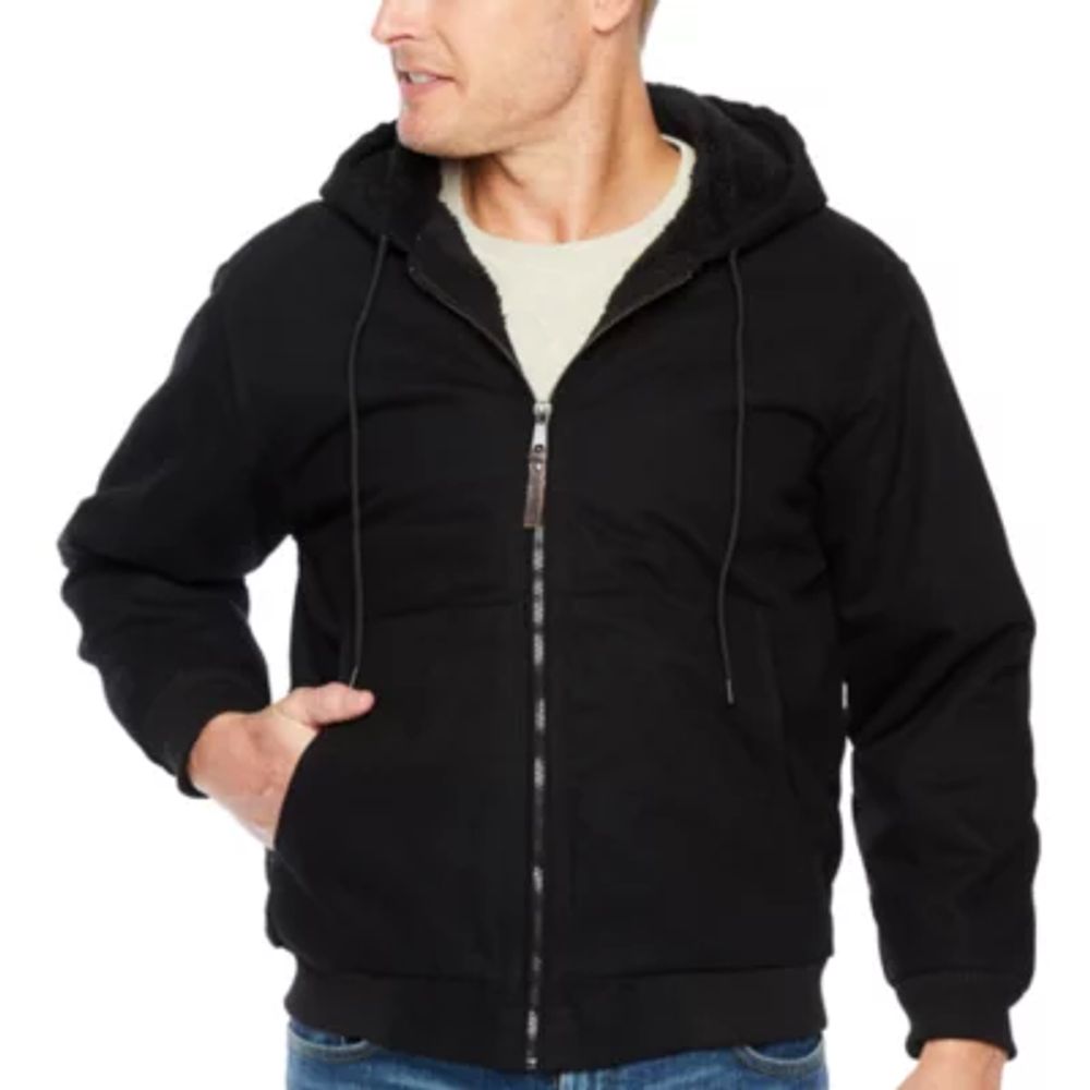 Smiths Workwear Mens Hooded Midweight Bomber Jacket