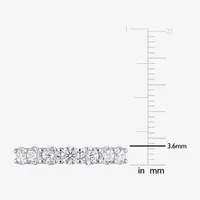 Lab Created White Moissanite 10K Gold Eternity Band