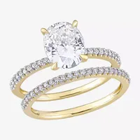 Womens 1/4 CT. T.W. Lab Created White Moissanite 14K Gold Bridal Set