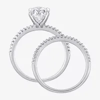 Womens 1/4 CT. T.W. Lab Created White Moissanite 14K Gold Bridal Set