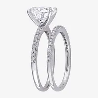 Womens 1/4 CT. T.W. Lab Created White Moissanite 14K Gold Bridal Set