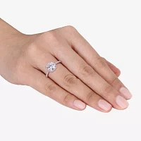 Womens 1/4 CT. T.W. Lab Created White Moissanite 14K Rose Gold Engagement Ring