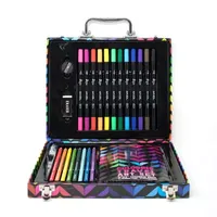 Art 101 Coloring Travel Art Set with 24 Pieces in a Colorful Carrying Case