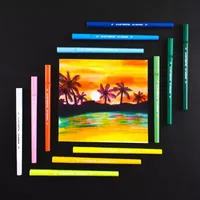 Art 101 Creative Tools Dual Tip Alcohol Based Illy Illustration Markers in Three Color Packs