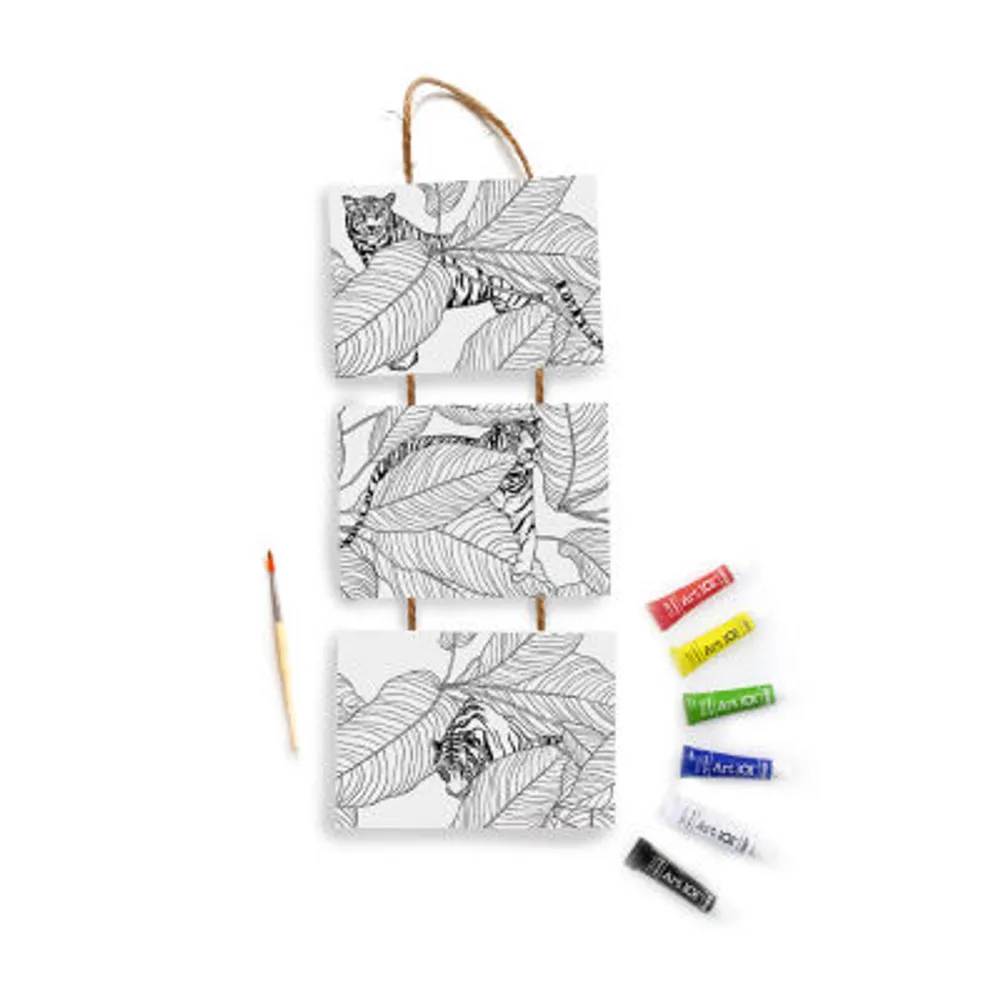 Art 101 Gallery Hanging Canvas Wall Art Set Including Two Designs With Acrylic Paint