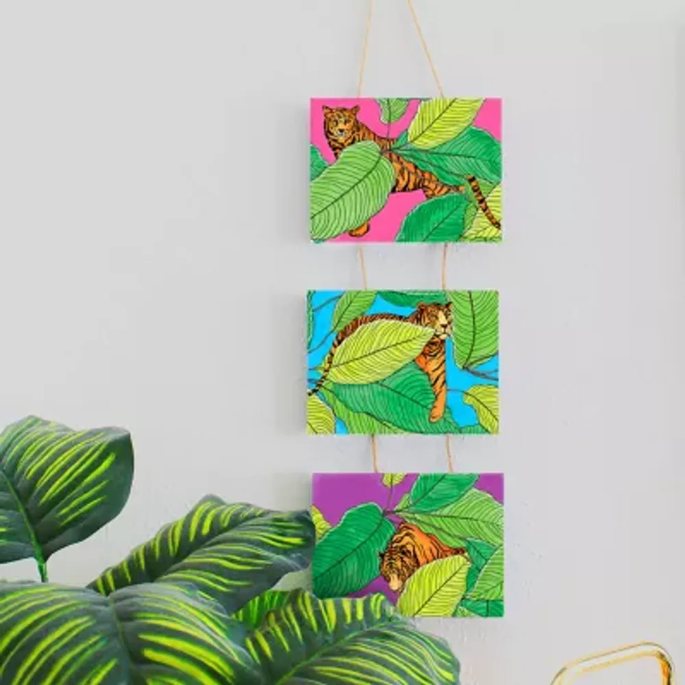Art 101 Gallery Hanging Canvas Wall Art Set Including Two Designs With Acrylic Paint