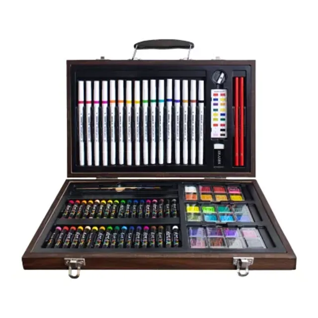 Art 101 Doodle and Color Art Set with 36 Pieces in A Colorful Carrying Case