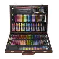 Art 101 Creativity Art Set with 173 Pieces in a Wood Carrying Case