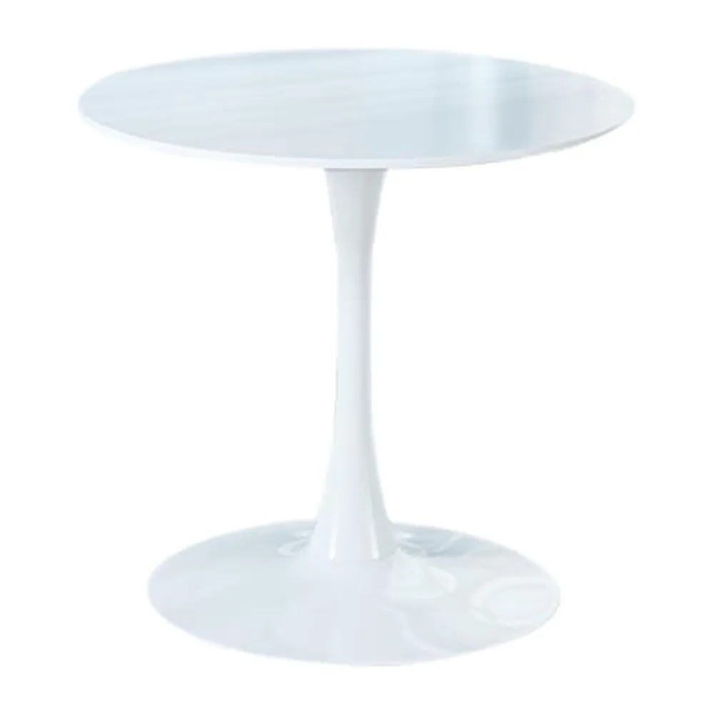 Round Wood-Top Dining Table