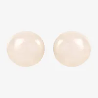 Genuine White Cultured Freshwater Pearl 14K Gold 4.1mm Stud Earrings