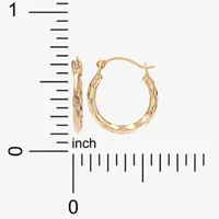 14K Gold 13.2mm Hoop Earrings