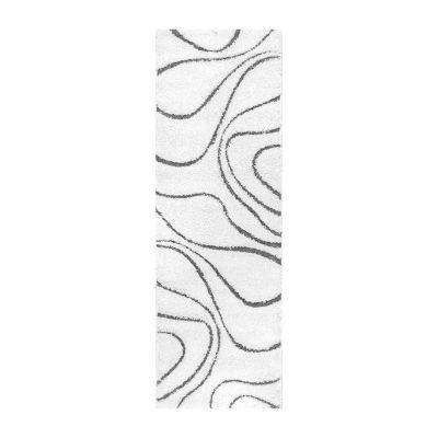 nuLoom Carolyn Modern Waves Indoor Outdoor Rectangular Runner