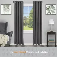 Kenney  Collection™ Fast Fit™ Easy Install Mission 5/8 Adjustable Curtain Rod