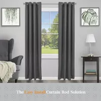 Kenney  Collection™ Fast Fit™ Easy Install Mission 5/8 Adjustable Curtain Rod