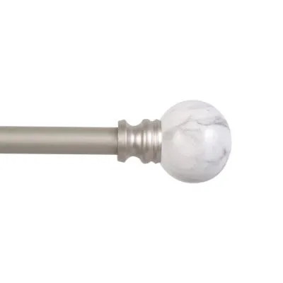 Kenney  Collection™ Fast Fit™ Easy Install Marble 5/8 IN Adjustable Curtain Rod