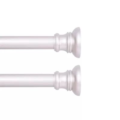 Kenney Easy Install Collection™ Fast Fit™ No Tools Nicholas 2-Pack 5/8 IN Tension Curtain Rod