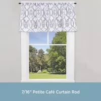 Kenney Amelia Petite Cafe Decorative 7/16 Adjustable Curtain Rod