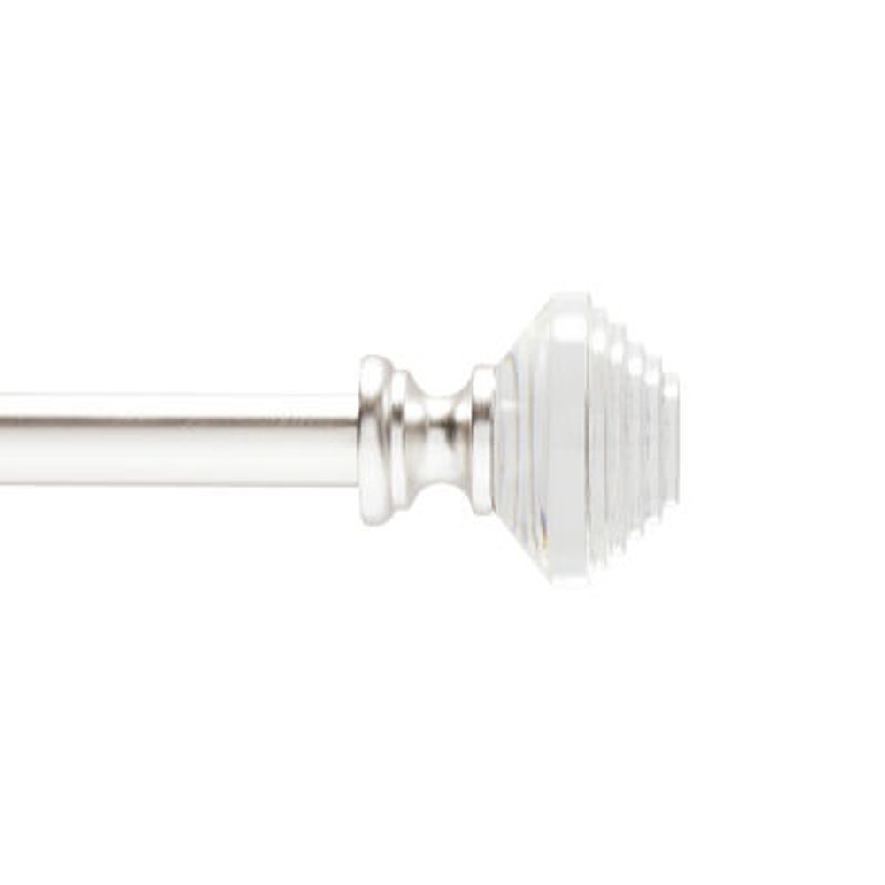 Kenney Designer Collection™  Selah Acrylic Knob 3/4 Adjustable Curtain Rod