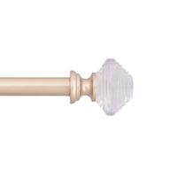 Kenney Designer Collection™  Selah Acrylic Knob 3/4 IN Adjustable Curtain Rod