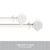 Kenney Designer Collection™  Selah Acrylic Knob 3/4 Adjustable Curtain Rod