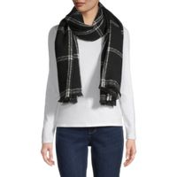 St. John's Bay Blanket Plaid Oblong Scarf