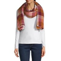 St. John's Bay Blanket Plaid Oblong Scarf