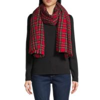 St. John's Bay Blanket Oblong Plaid Scarf