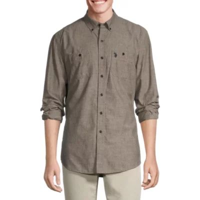 U.S. Polo Assn. Mens Classic Fit Long Sleeve Button-Down Shirt