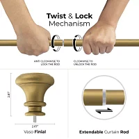 Deco Window Trumpet 1 Adjustable Curtain Rod