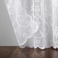 No 918 Nina Lace Sheer Rod Pocket Set of 2 Curtain Panel