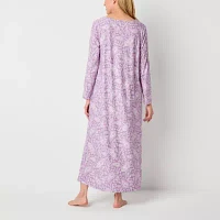 Adonna Womens Long Sleeve V Neck Nightgown