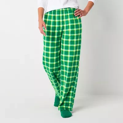Sleep Chic Womens Fleece Pajama Pants with Socks