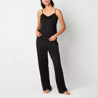 Ambrielle Womens Sleeveless 2-pc. Pant Pajama Set