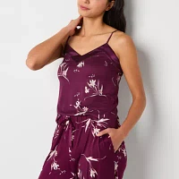 Ambrielle Womens Tall V-Neck Sleeveless 2-pc. Pant Pajama Set