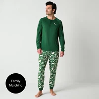 North Pole Trading Co. Mens Tall Long Sleeve 2-pc. Matching Family Pant Pajama Set