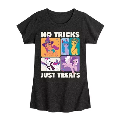 Big Girls No Tricks Just Treats Crew Neck Short Sleeve My Little Pony T-Shirt