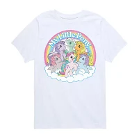 Big Girls Rainbow Group Crew Neck Short Sleeve My Little Pony T-Shirt