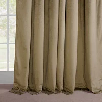 Exclusive Fabrics & Furnishing Signature Pleated Energy Saving Blackout Pinch Pleat Single Curtain Panel