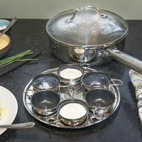 Design Imports Stainless Steel 6- Egg Poacher Set