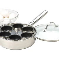 Design Imports Stainless Steel 6- Egg Poacher Set