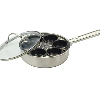 Design Imports Stainless Steel 6- Egg Poacher Set