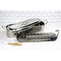 Design Imports Stainless Steel Fish Poacher