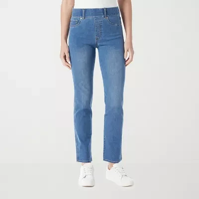 Gloria Vanderbilt Womens High Rise Straight Leg Jean