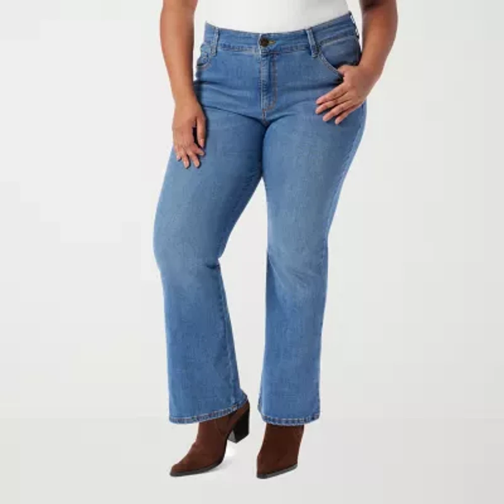 Gloria Vanderbilt-Plus Womens High Rise Bootcut Jean