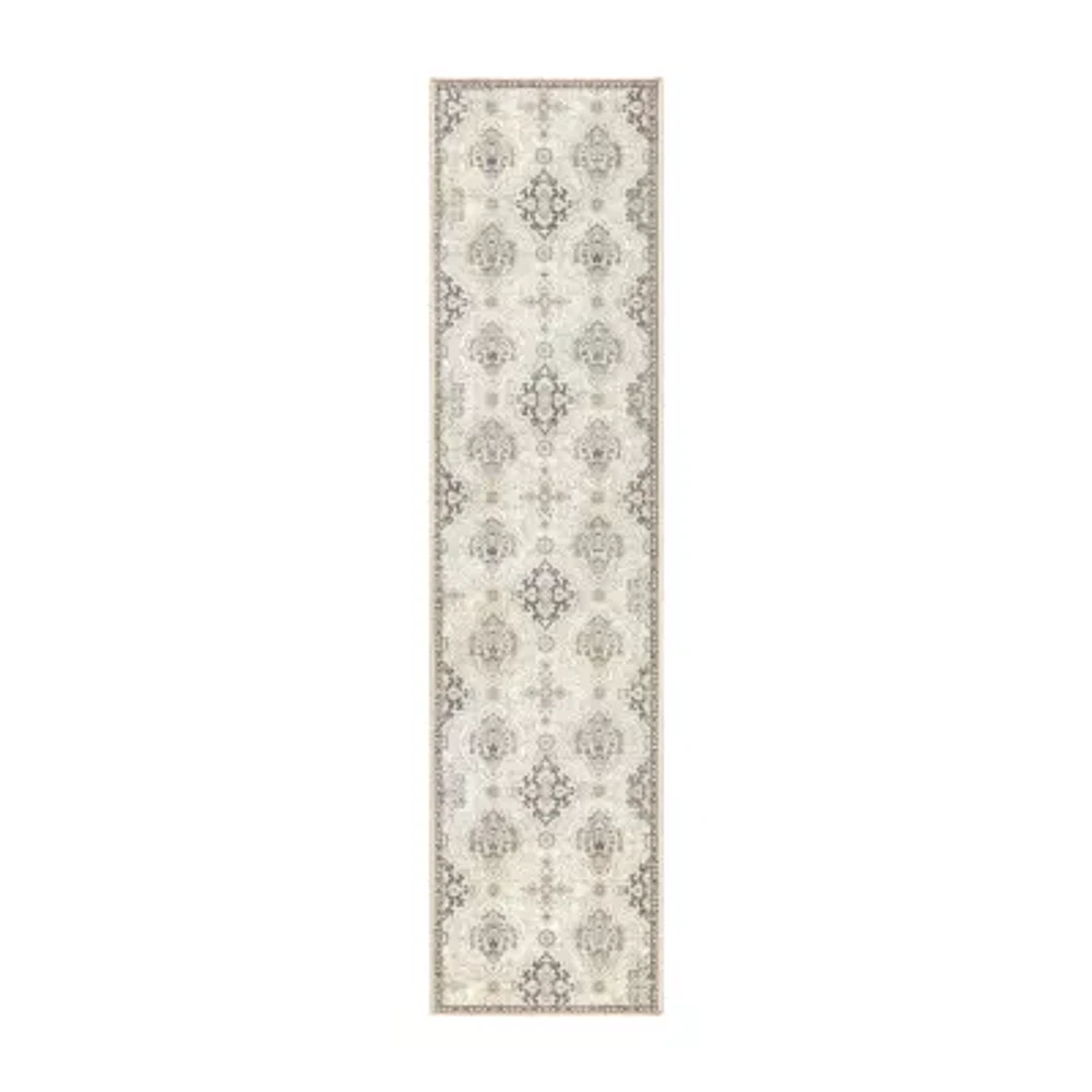 Town And Country Avani Floral Washable 19" X 78" Indoor Rectangular Runner