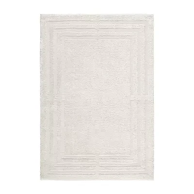 Town And Country Cloud Shag Geometric Washable Indoor Rectangular Area Rug